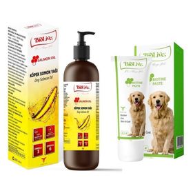 Biolive Köpekler Için Somon Yağı 200 ml + Biotin 100 gr Tüy Sağlığı Paketi