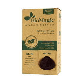 Biomagic 44.78 Bitter Keratin ve Argan Yağlı Organic Krem Saç Boyası