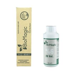 Biomagic 60 ml Saç Boyası + 77.07 Sütlü Kahve 90 ml Oksidan