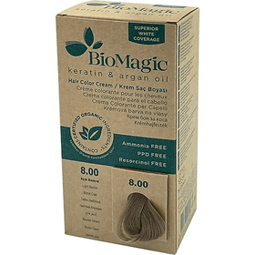 Biomagic 8.00 60 ml Açık Kumral Organic Krem Saç Boyası