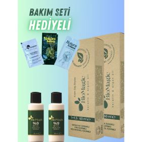 Biomagic 88.07 Altın Karamel 2 Adet Saç Boyası ve 2 Adet 30 Vol. Oksidan