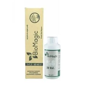 Biomagic Amonyaksız Organik Keratin + Argan Yağlı 88.07 Altın Karamel 3x60 ml Saç Boyası + 90 ml Oksidan + Boyama Seti