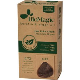 Biomagic Doğal Koyu Küllü Kumral No: 6.72 Krem Saç Boyası