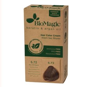 Biomagic Koyu Küllü Kumral 6.72 60 ml Organik Saç Boyası
