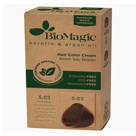 Biomagic No:5.03 Fındık Kabuğu Doğal Saç Boyası Boyası