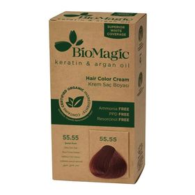 Biomagic No:55.55 Şarap Kızılı Doğal Saç Boyası