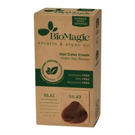 Biomagic No:66.43 Koyu Kumral Kızıl Bakır Doğal Saç Boyası