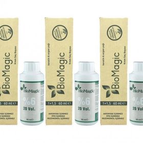 Biomagic Organik Amonyaksız Açık Kahve 5.00 3 Adet Saç Boyası+Oksidan