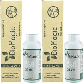 Biomagic Organik Amonyaksız Açık Karamel 8.03 2 Adet Saç Boyası+Oksidan