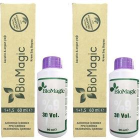 Biomagic Organik Amonyaksız Altın Karamel 88 - 07 4 Adet Saç Boyası+Oksidan