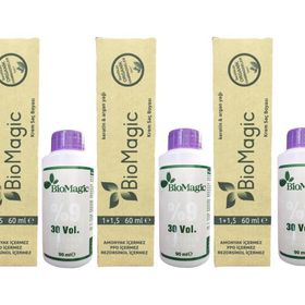 Biomagic Organik Amonyaksız Çok Açık Kumral Dore-99.33 3 Adet Saç Boyası+Oksidan
