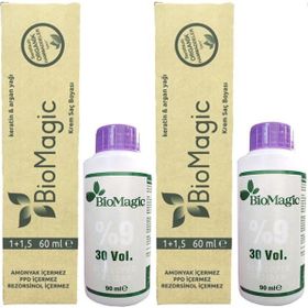 Biomagic Organik Amonyaksız Saç Boyası Buzlu Sütlü Kahve-88.21 2 Adet Saç Boyası+Oksidan