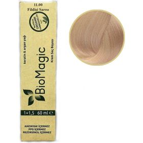 Biomagic Organik Doğal Amonyaksız Rezorsinol Fildişi Sarısı 11.00 60 ml Saç Boyası