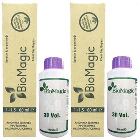 Biomagic Organik Doğal Amonyaksız Rezorsinol ve Ppd Bulunmaz 60 ml Nötr Saç Boyası