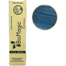 Biomagic Organik Doğal Amonyaksız Rezorsinol ve Ppd Bulunmaz Turkuaz Saç Boyası