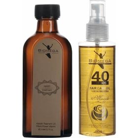 Biomega 95 ml Keratin Serum Ve 150 ml 40 Bitkili Bakım Yağı