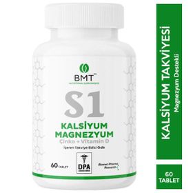 Biomet S1 Kalsiyum Magnezyum Çinko Vitamin D 60 Tablet