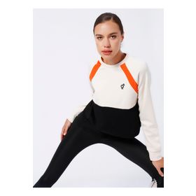 Biondina ARIZ X Boyner Bisiklet Yaka Basic Düz Bej Kadın Sweatshirt