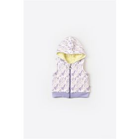 Biorganic Lila 61455 Baby Kız Bebek Fermuarlı Yelek