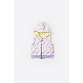 Biorganic Lila 61455 Baby Kız Bebek Fermuarlı Yelek