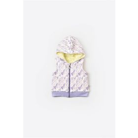 Biorganic Lila 61455 Baby Kız Bebek Fermuarlı Yelek