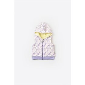 Biorganic Lila 61455 Baby Kız Bebek Fermuarlı Yelek