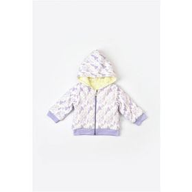 Biorganic Lila 61456 Kız Bebek Fermuarlı Ceket