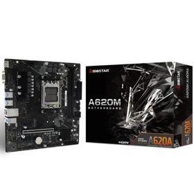 Biostar A620MH Aurora AMD AM5 DDR5 5600 Hdmi Vga M2 Matx 2xLed Header (5V) 1xLed Header (12V) Usb 3.2 Pcie 4.0 AnaKart
