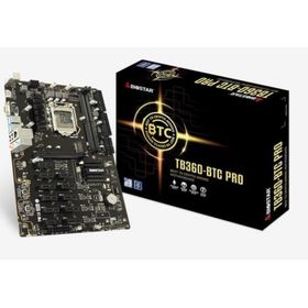 Biostar TB360-BTC PRO Ver.6X 8.9.Nesil LGA 1151 DDR4 2666 M.2 12'li Ekran Girişi HDMI Mining Biostar Anakart