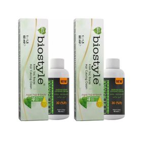 Biostyle Bitki Özlü Argan ve Keratin 10.1 Küllü Açık Sarı 2x60 ml Saç Boyası+2 Adet Oksidan