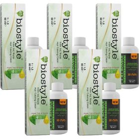 Biostyle Bitki Özlü Argan ve Keratin 10.1 Küllü Açık Sarı 5x60 ml Saç Boyası+5 Adet Oksidan