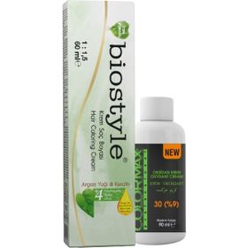 Biostyle Bitki Özlü Argan ve Keratin 10.1 Küllü Açık Sarı 60 ml Saç Boyası+Oksidan