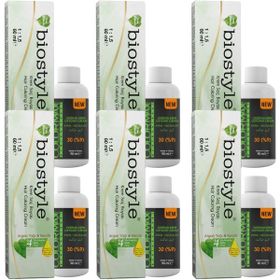 Biostyle Bitki Özlü Argan ve Keratin 4.0 Kahve 6x60 ml Saç Boyası+6x90 ml Oksidan