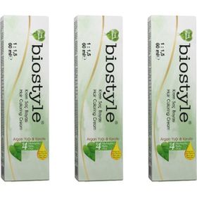 Biostyle Bitki Özlü Argan ve Keratin 5.35 Bitter Çikolata Oksidansız 3x60 ml Saç Boyası