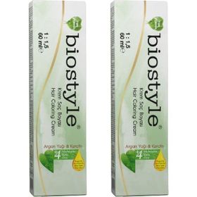 Biostyle Bitki Özlü Argan ve Keratin 6.85 Kestane Oksidansız 2x60 ml Saç Boyası
