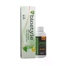Biostyle Bitki Özlü Argan ve Keratin 7.34 Karamel 60 ml Saç Boyası+90 ml Oksidan