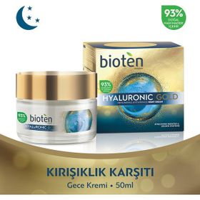 Bioten 50 ml Hyaluronic Gold Kırışıklık Karşıtı Gece Kremi