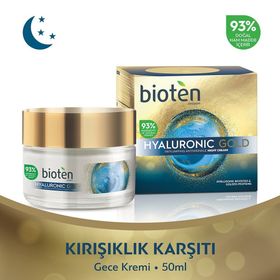 Bioten 50 ml Hyaluronic Gold Kırışıklık Karşıtı Gece Kremi