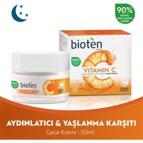 Bioten 50 ml Vitamin C Aydınlatıcı ve Yaşlanma Karşıtı Gece Kremi