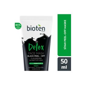 Bioten Detox Siyah Peel-Off Kremsi Yüz Mazkesi 50 ml