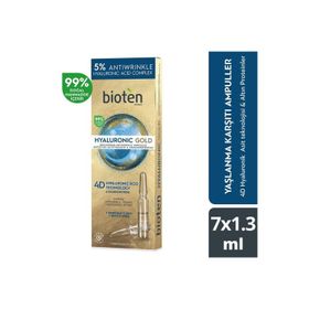 Bioten Hyaluronic Gold Yaşlanma Karşıtı Yeniden Dolgunlaştırıcı Ampuller 7 x 1.3 ml