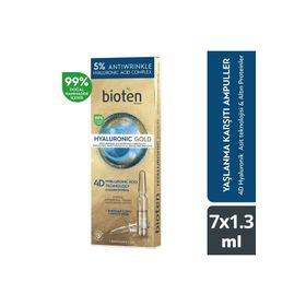 Bioten Hyaluronic Gold Yaşlanma Karşıtı Yeniden Dolgunlaştırıcı Ampuller 7 x 1.3 ml