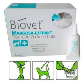 Biovet 4'lü Bitkisel Orta Irk Köpek Pire Kene Damlası