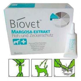 Biovet 4'lü Bitkisel Orta Irk Köpek Pire Kene Damlası