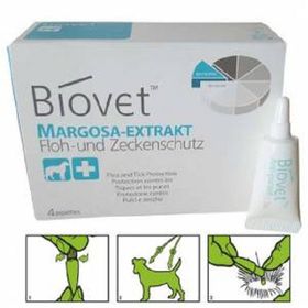 Biovet Bitkisel Büyük Boy 4 Adet Köpek Pire Kene Damlası