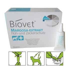 Biovet Bitkisel Büyük Boy 4 Adet Köpek Pire Kene Damlası