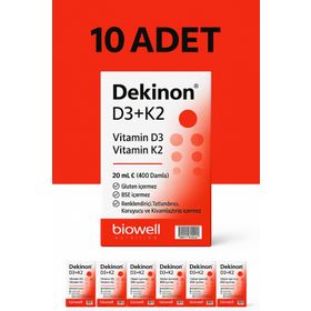 Biowell Dekinon Vitamin D3 K2 20 ml Damla