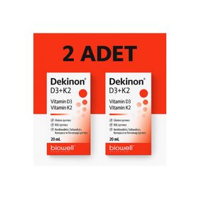 Biowell Dekinon Vitamin D3 K2 2x20 ml Damla