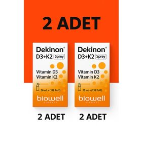 Biowell Dekinon Vitamin D3 K2 2x20 ml Sprey