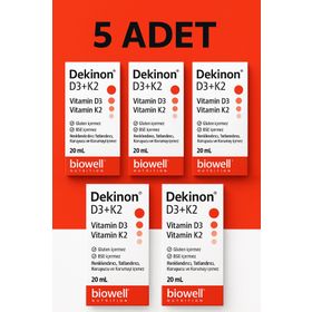 Biowell Dekinon Vitamin D3 K2 5x20 ml Damla